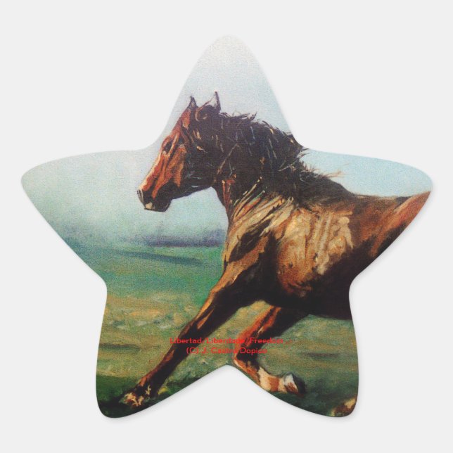 Adesivo Estrela Liberdade/Liberdade (Frente)