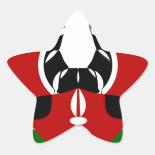 Adesivo Estrela Linda Tapeçaria no Quênia: Borboleta da Bandeira M