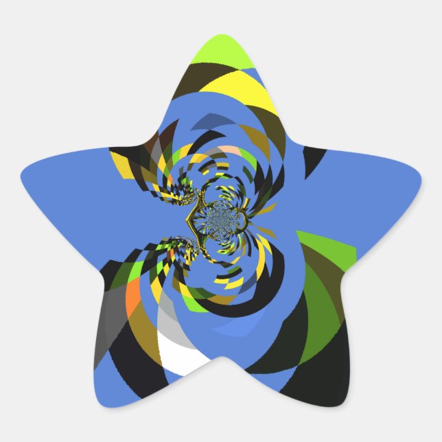 Adesivo Estrela Lindas ilustrações coloridas da silhueta feminina (Frente)