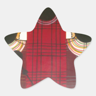 Adesivo Estrela Lindos Ornamentos de Masai Tribais Étnicos African