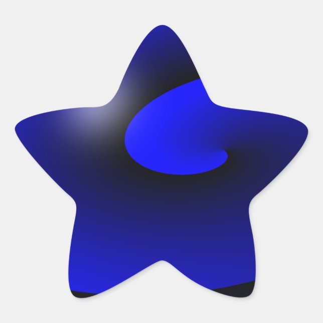 Adesivo Estrela Linha Azul Fino One-of-a-Kind (Frente)