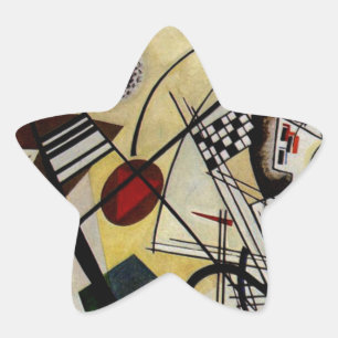 Adesivo Estrela Linha Transversal Sem Partida do Kandinsky