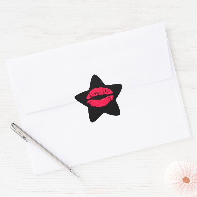 Adesivo Estrela Lipstick Kiss (Envelope)