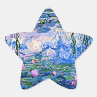 Lírios d'água, 1919, por Claude Monet, Star Sticke