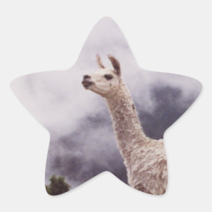 Adesivo Estrela Llama Machu Picchu, Peru