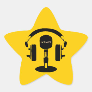 Adesivo Estrela Logotipo ASMR