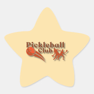 Adesivo Estrela Logotipo do Pickleball Club - Gear e presentes per