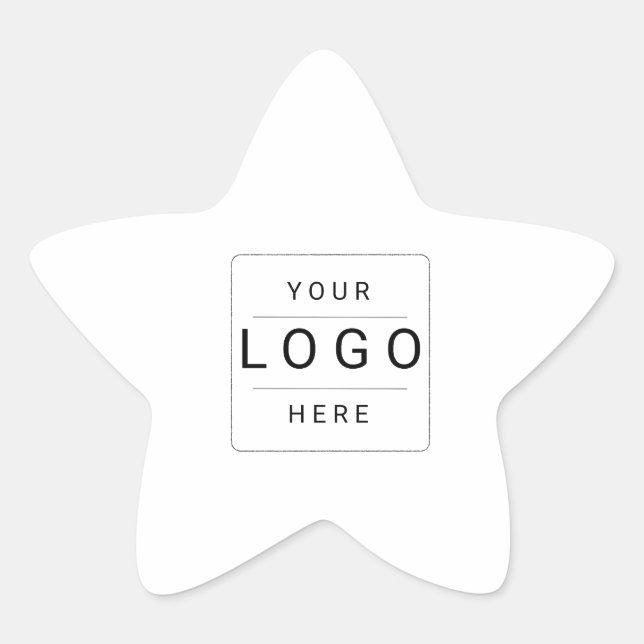 Adesivo Estrela Logotipo Personalizado (Frente)