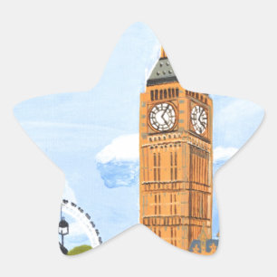 Adesivo Estrela Londres Big Ben