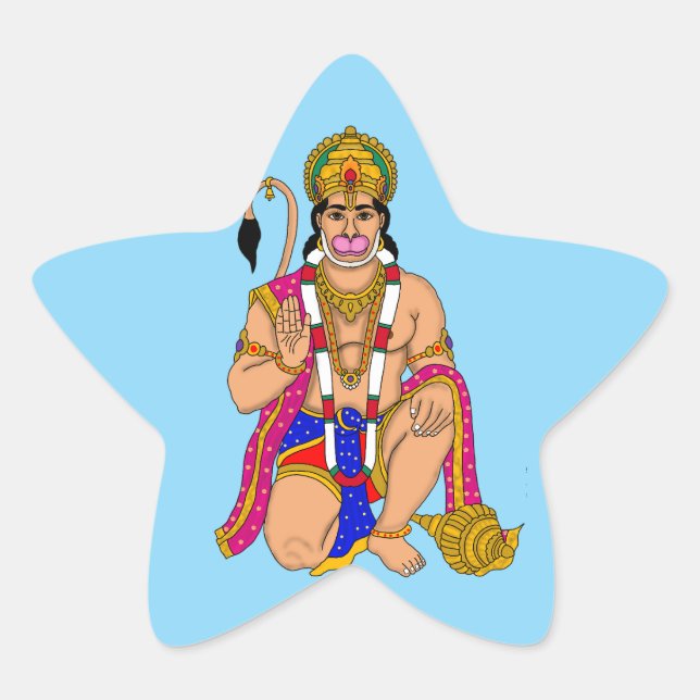 Adesivo Estrela Lord Hanuman Stickers (Frente)