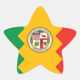 Adesivo Estrela Los Angeles Flag