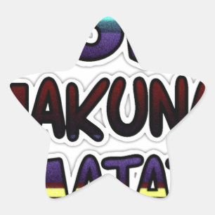 Adesivo Estrela Love Hakuna Matata Gifts