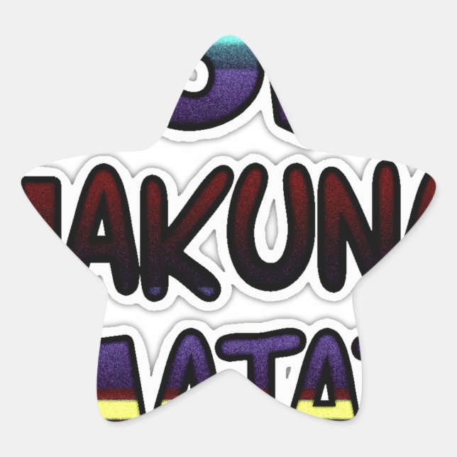 Adesivo Estrela Love Hakuna Matata Gifts (Frente)