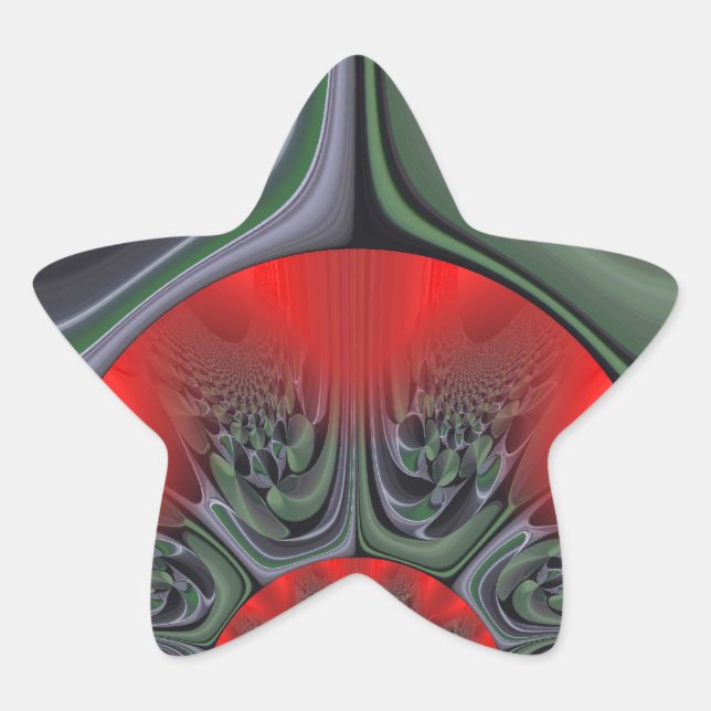 Adesivo Estrela Lovely Red Aurora Art Impressão (Frente)