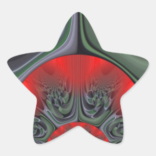 Adesivo Estrela Lovely Red Aurora Art Impressão