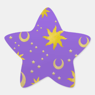 Adesivo Estrela Luas e Estrelas Celestiais