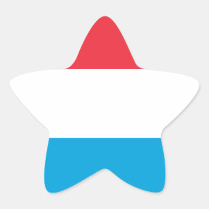 Adesivo Estrela Luxemburgo - Lëtzebuerg - Luxemburgo