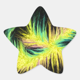 Adesivo Estrela Luz como Design de pena