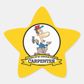 ADESIVO ESTRELA MAIOR CARTÃO DE CARPENTER PARA HOMENS DO MUNDO