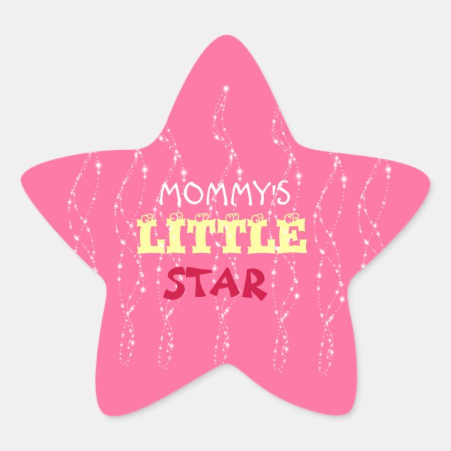 Adesivo Estrela MALHA DE ESTRELAS DE mamãe (Frente)