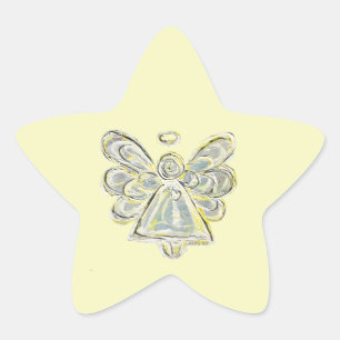 Adesivo Estrela Manchas Decretadas Personalizadas do Anjo Branco d