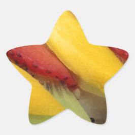 Adesivo Estrela Mango Rice Sushi Comida Plate Cuisine