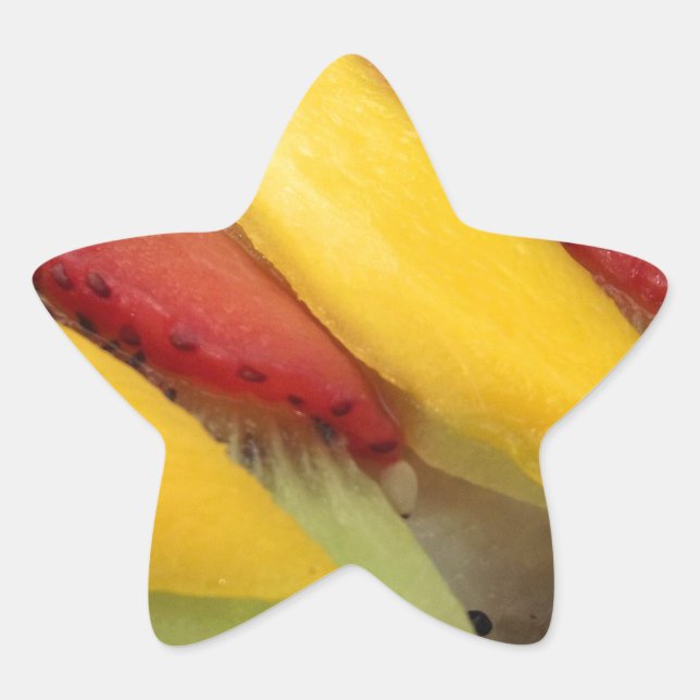 Adesivo Estrela Mango Rice Sushi Comida Plate Cuisine (Frente)