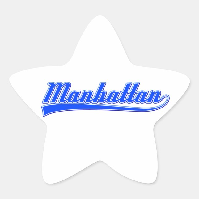 Adesivo Estrela Manhattan com Swash (Frente)