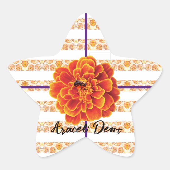 Adesivo Estrela Marigolds e Bee (Frente)