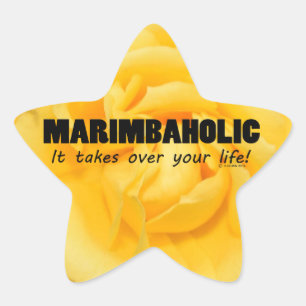 Adesivo Estrela Marimbaholic Life Star Sticker