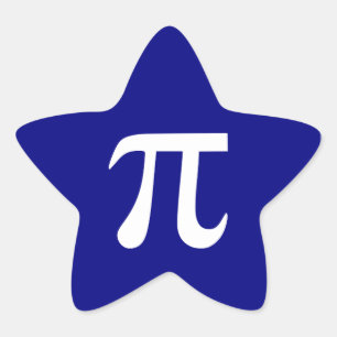 Adesivo Estrela Marinho e símbolo branco do Pi