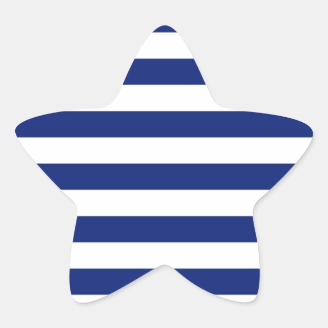 Adesivo Estrela Marinho Stripes Decor Náutico (Frente)