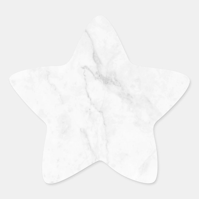 Adesivo Estrela Mármore Branco (Frente)