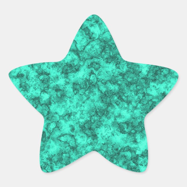 Adesivo Estrela Mármore turquesa (Frente)