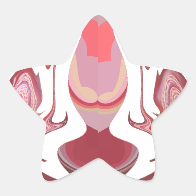 Adesivo Estrela Maroon Majestade: Radiância Russa Texturizada Afri (Frente)