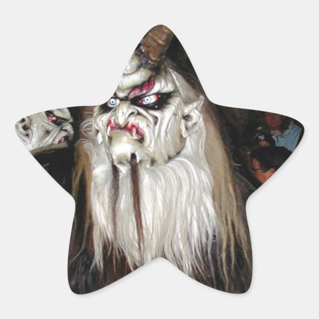 Adesivo Estrela Máscara do Diabo Japonês (Frente)