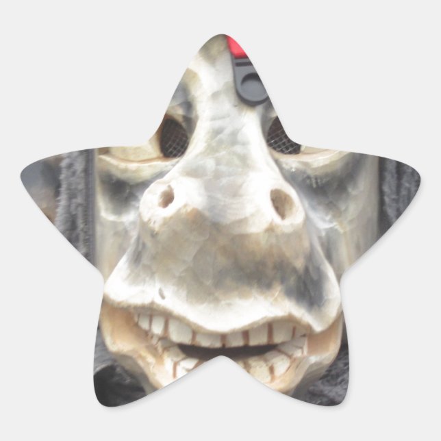 Adesivo Estrela Máscara dokey louca (Frente)