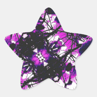 Adesivo Estrela Matéria Chrome Escura