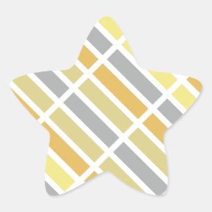 Adesivo Estrela Matizes de metal de bronze prateado Dourado