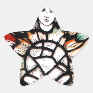 Adesivo Estrela Meditação em Cores