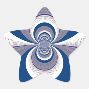 Adesivo Estrela Meio Azul