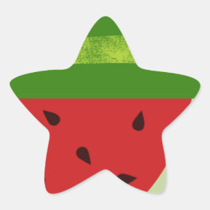 Adesivo Estrela Melancias doces do deleite