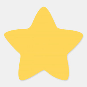 Adesivo Estrela Mellow Yellow (cor dourada),