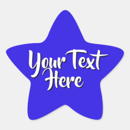 Adesivo Estrela Mensagem Personalizada Estrela Azul | Recompensa d