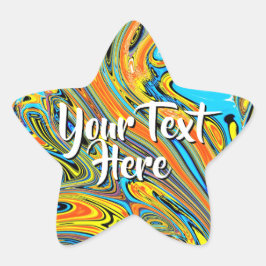 Adesivo Estrela Mensagem Personalizada Estrela Holográfica | Textu