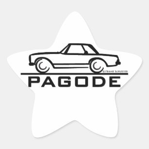 Adesivo Estrela Mercedes SL Pagoa com Script