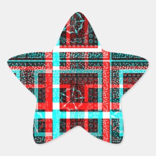 Adesivo Estrela Meu Design de Maze Quadrado