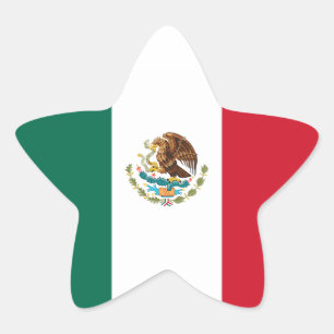Adesivo Estrela México/bandeira mexicana