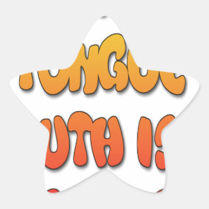 Adesivo Estrela Mighight Tongue Weak Mouth Pic