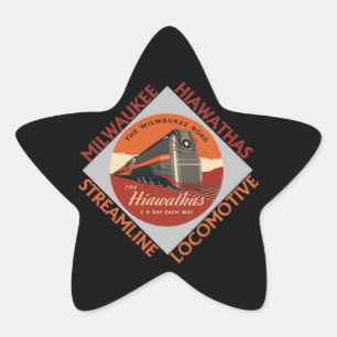 Adesivo Estrela Milwaukee Hiawatha Railroad